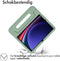 imoshion Kidsproof Backcover - Geschikt voor Samsung Galaxy Tab S9/S10 FE/S10 Lite - Schokabsorberend met handvat - Olijf groen