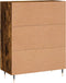 vidaXL - Dressoir - 69,5x34x90 - cm - bewerkt - hout - gerookt - eikenkleurig