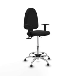 Piqueras y Crespo B1D05RT - Bureaustoel - Hoogteverstelbaar met armleuning - Zwart