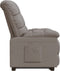 vidaXL Leunstoel stof taupe
