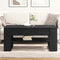 vidaXL - Salontafel - Zwart - Eiken - 102x55x45 - cm - Bewerkt - Hout