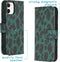 iMoshion Hoesje Geschikt voor iPhone 12 Mini Hoesje Met Pasjeshouder - iMoshion Design Softcase Bookcase - Zwart / Meerkleurig / Groen / Green Leopard