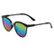 Fako Bijoux® Zonnebril - Retro - UV400 bescherming - Regenboog spiegelglazen - Zwart frame