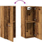 vidaXL - Badkamerwandkast - 30x30x80 - cm - bewerkt - hout - oud - houtkleurig