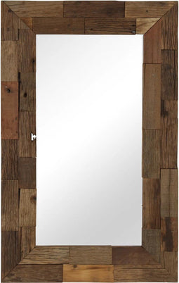 vidaXL - Spiegel - 50x80 - cm - massief - gerecycled - hout