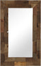 vidaXL - Spiegel - 50x80 - cm - massief - gerecycled - hout