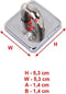 Master Lock 8271EURDAT - Stalen kabel hangslot en anker - 4,5m x 10mm - Zwart