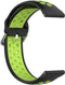 Siliconen Sport Air Bandje Geschikt voor Samsung Galaxy Watch 5 / Pro / 4 / 3 / Active 2 - Zwart / Groen