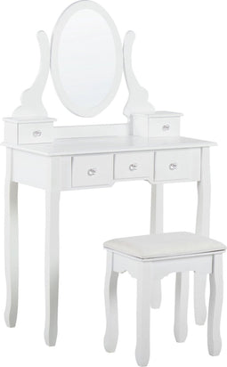 Beliani GALAXIE - Kaptafel - Wit - MDF