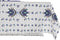 Placemat en servetten DKD Home Decor 150 x 250 x 0,5 cm Blauw Wit (2 Stuks)