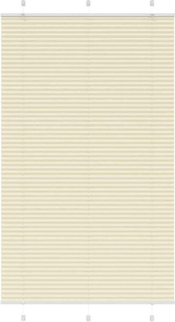 vidaXL - Plissé - rolgordijn - 120x200cm - stofbreedte - 119,4cm - polyester - crème