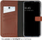 Selencia Samsung Galaxy S24 Plus - Echt Lederen Bookcase - 3 Pashouders - Lichtbruin
