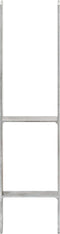 vidaXL Grondankers 6 st 14x6x60 cm gegalvaniseerd staal zilverkleurig