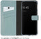 Selencia Google Pixel 8 Pro - Echt Lederen Bookcase - 3 Pashouders - Air Blue