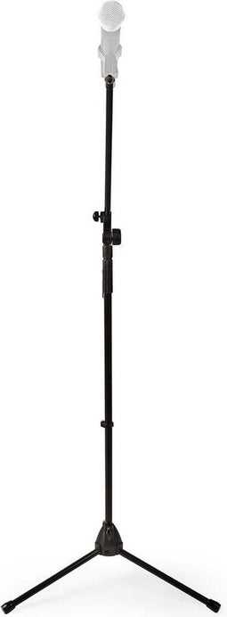 Nedis MPST10BK - Microfoonstandaard - Verstelbaar tot 195 cm - Zwart