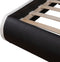 Juskys Sevilla - Gestoffeerd bed - 140 x 200 cm - LED Verlichting - Zwart