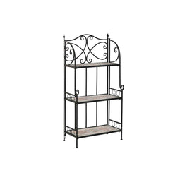 Planken Home ESPRIT Zwart Multicolour Keramisch IJzerwerk 3 Planken 54 x 29 x 121 cm 58 x 31,5 x...