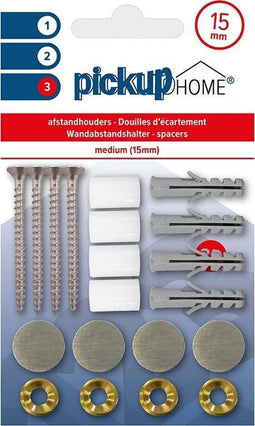 Pickup 3D Home Montageset medium 1,5 cm - afstandhouders