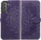 iMoshion Hoesje Geschikt voor Samsung Galaxy S22 Hoesje Met Pasjeshouder - iMoshion Mandala Bookcase - Paars