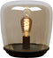 Atmooz - Tafellamp Unami - E27 - Slaapkamer / Woonkamer - Sfeerlamp Industrieel - Glazen kap + metalen schotel - Hoogte 30cm