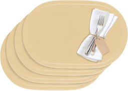 Westmark Saleen - Placemat set van 4 - Onderhoudsvriendelijk vinyl - Beige (4 stuks)