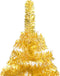 vidaXL - Kunstkerstboom - met - verlichting - en - kerstballen - 180 - cm - PET - goud