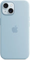 Apple iPhone 15 - Siliconehoesje met MagSafe - Lichtblauw