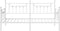vidaXL - Ligbed - Frame - Wit - 90x190 - cm - Staal