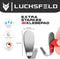 LUCHSFELD Set van 4 Zelfklevende RVS Handdoekhaken – 4,5 x 4,5 cm – Zilver – Voor Badkamer en Keuken