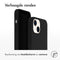 Accezz Liquid Silicone Backcover - MagSafe - Schokabsorberend - Zwart (iPhone 14)