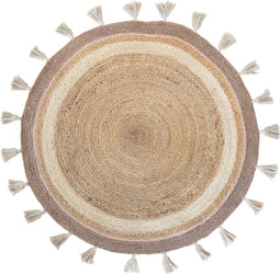 KidsDepot Vloerkleed Rond Sem Beige