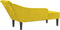 vidaXL - Chaise - longue - met - kussens - fluweel - geel
