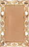 vidaXL - Spiegel - handgesneden - 80x50 - cm - massief - mangohout - bruin