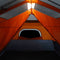 vidaXL - Tent - 9-persoons - waterdicht - met - LED - lichtgrijs - en - oranje