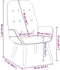 vidaXL Relaxfauteuil - Fluweel - Zwart - 70 x 77 x 94 cm (B x D x H)