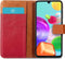 iMoshion Hoesje Geschikt voor Samsung Galaxy A41 Hoesje Met Pasjeshouder - iMoshion Luxe Canvas Bookcase - Rood