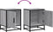 vidaXL - Nachtkastjes - 2 - st - 40x31x50 - cm - bewerkt - hout&metaal - grijs - sonoma