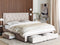 LIEVIN - Bed met opbergruimte - Beige - 180 x 200 cm - Fluweel