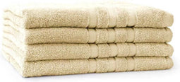 LINNICK Pure Handdoeken Set - Douchelaken - 100% Katoen - Ivory - 70x140cm- Per 4 Stuks