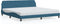 vidaXL - Bedframe - met - hoofdeinde - fluweel - blauw - 200x200 - cm