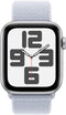 Apple Watch SE (2024) - Smartwatch - GPS + Cellular - 44mm - Zilver (Blauw)