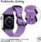 iMoshion Bandje Geschikt voor Apple Watch Bandje Series 1 / 2 / 3 / 4 / 5 / 6 / 7 / 8 / 9 / SE - 38 / 40 / 41 mm - iMoshion Nylon band - Paars