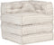 vidaXL - Poef - modulair - stof - beige