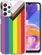 imoshion Hoesje Geschikt voor Samsung Galaxy A23 (5G) Hoesje Siliconen - imoshion Design hoesje - Meerkleurig / Rainbow Flag