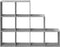vidaXL - Kamerscherm - / - boekenkast - 137,5x29x103,5 - cm - hout - grijs - sonoma