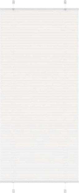vidaXL - Plissé - rolgordijn - 100x200 - cm - stofbreedte - 99,4cm - polyester - wit