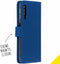 Accezz Hoesje Geschikt voor Samsung Galaxy A7 (2018) Hoesje Met Pasjeshouder - Accezz Wallet Softcase Bookcase - Donkerblauw