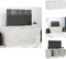 vidaXL Tv-meubel - 99x39x44 cm - koudgewalst staal - wit