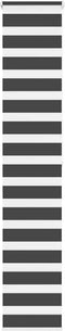 vidaXL - Zebra - rolgordijn - 40x200 - cm - stofbreedte - 35,9 - cm - zwart