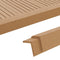 vidaXL - Terras - hoekplinten - 5 - st - 170 - cm - HKC - teakkleurig